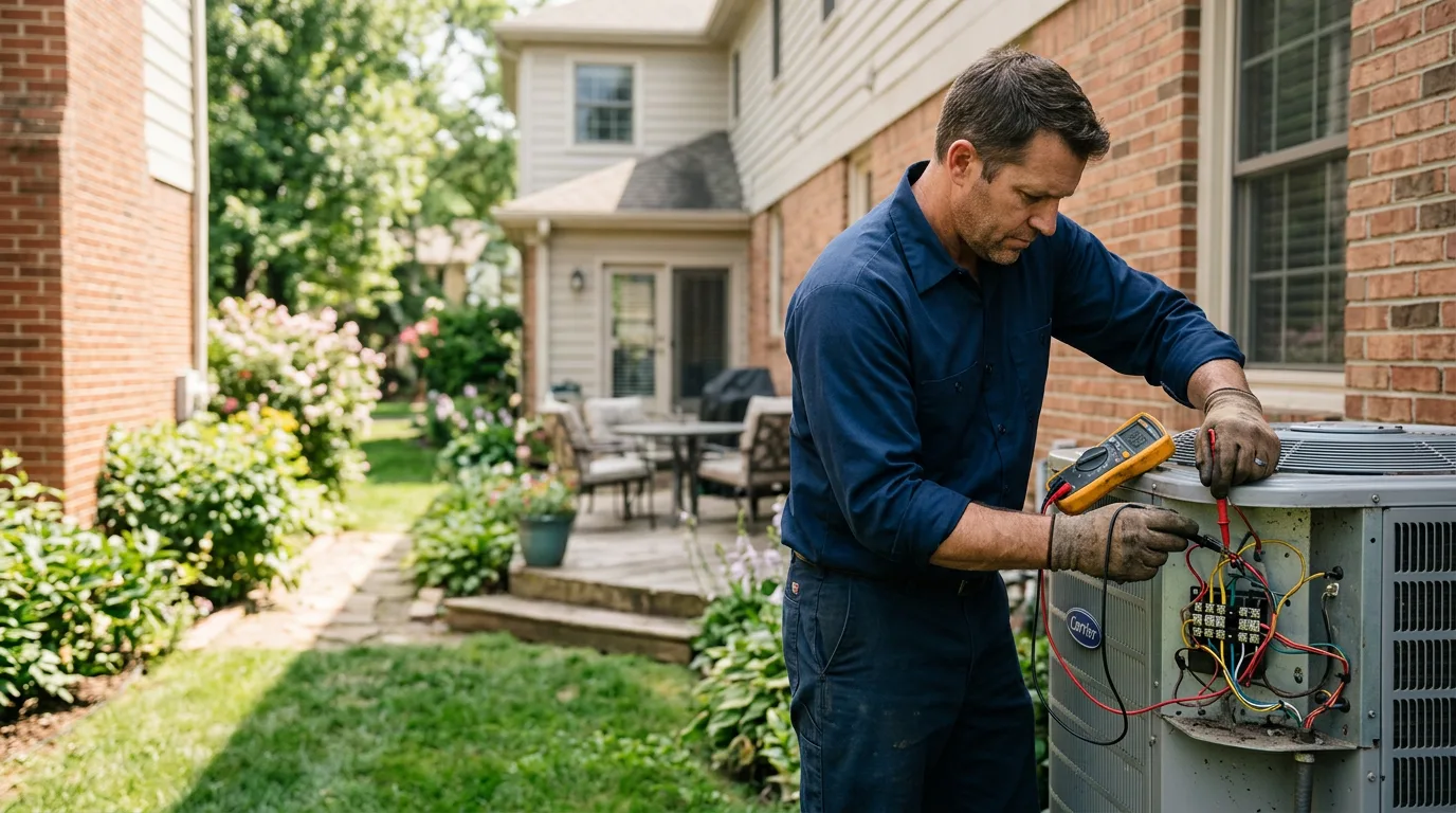 HVAC technician working near Red Bank, NJ